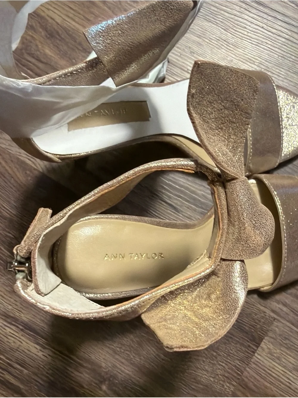 Ann Taylor elegant gold